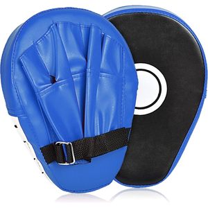 Manoplas de boxeo de cuero de primera calidad MMA Punching Focus Mitts para Kickboxing Muay Thai Training Target Pads/Guantes para artes marciales - Product Image 1