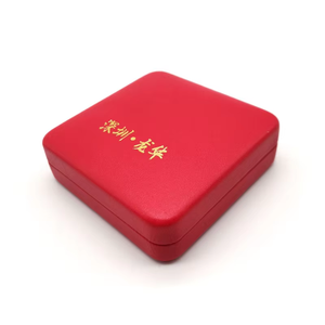 Caja de almacenamiento de monedas de cuero con logotipo personalizado Caja de embalaje de medallas de alta calidad - Product Image 2