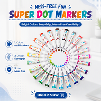 Marqueur de bingo promotionnel en gros pour l'UE, 1,5 oz, non toxique, facilement lavable, couleurs vives, marqueur de peinture pour enfants