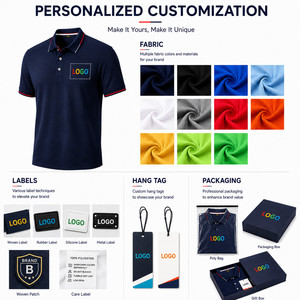 เสื้อโปโลชายแบบสั่งทำ ผ้าโพลีเอสเตอร์ 160 กรัม น้ำหนักเบา แห้งเร็ว ระบายอากาศได้ดี คอเสื้อแบบมีปลาย แขนสั้น - Product Image 5