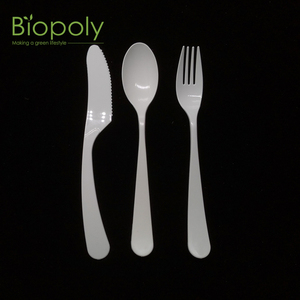 Giá thấp compostable nhựa dùng một lần thiết lập dao kéo dao muỗng nĩa - Product Image 2