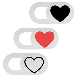 Motif d'amour objectif de caméra <span class=keywords><strong>Web</strong></span> Cam couverture téléphone portable anti-espion diapositive Logo personnalisé PC Blister carte OEM universel Webcam couverture de confidentialité - Product Image 6