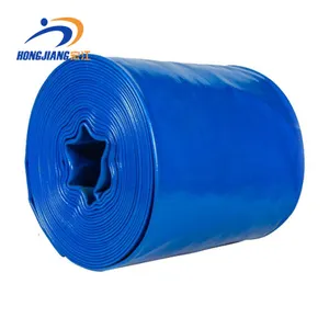 Blue Color PVC Car Wash Hose Layflat Lay Flat Hose PVC Garden Water Hose