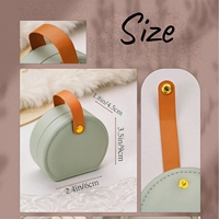 Boîte de voyage en cuir personnalisée pour bijoux de demoiselle d'honneur avec fleur de naissance, organisateur de bagues de mariage, boucles d'oreilles et colliers pour femme, petite taille