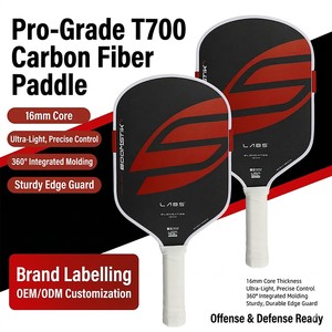 Paleta de Pickleball Personalizada OEM de Alta Gama, con Núcleo de Espuma Reactiva Integrada, Aprobada por la USAPA, con Revestimiento de Fibra de Carbono T700 - Product Image 2