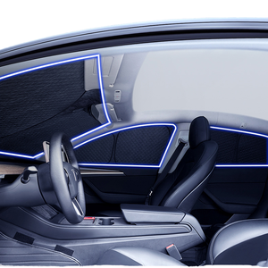 RICOO 2025 Juniper <span class=keywords><strong>Pare</strong></span>-<span class=keywords><strong>Soleil</strong></span> de Fenêtre Latérale Avant Tesla Model Y Protection UV Fibre de Polyester Pliable <span class=keywords><strong>Camping</strong></span> Extérieur Voiture Confidentialité - Product Image 1