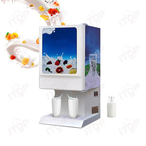Distributeur de jus de fruits de boisson liquide réfrigéré de machine de yaourt de libre-service commercial de 220V à vendre - Product Image 4
