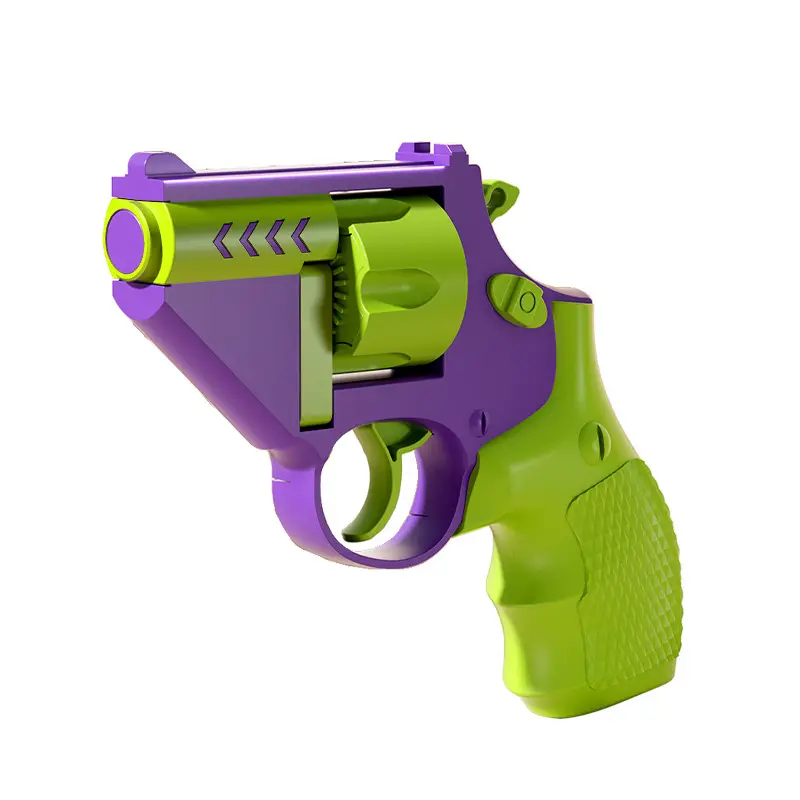 Vp366 Plastic Herroeper Zachte 3d Decompressie Decompressie Raapgeweer Handgeladen Speelgoed Voor Kinderen