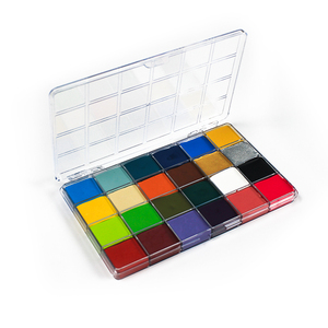 Palette de peinture pour le <span class=keywords><strong>visage</strong></span> et le corps à base d'huile multicolores, maquillage longue durée pour la scène, les festivals et les costumes, en stock, prêt à être expédié - Product Image 2