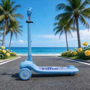 Trottinette pour enfants EN71 avec lumières colorées, musique, plateau durable et roues robustes, pour l'extérieur, 3-10 ans, Foire de Canton 2026 - Product Image 2