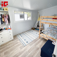 Maison conteneur pliable extensible de luxe, mobile, conforme aux normes australiennes, kit de maison pliable, appartement pour grand-mère, mini-maisons de 20 pieds avec véranda