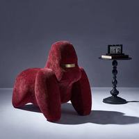 Canapé en velours européen moderne, fauteuil de salon rétro de luxe léger, chaise de détente pour appartement
