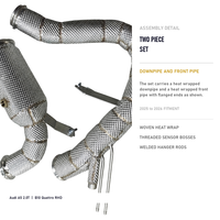 Kit de Downpipe et Tuyau Avant Thermorésistant à Ajustement Direct pour Audi A5 B10 2.0T Quattro RHD 2025-2026 – Échappement de Course