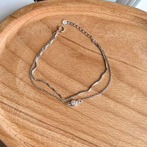 Dylam 925 Sterling Silver Star <b>Charms</b> Tennis Bracelets Women Double Layer Frosted Round Beads Chain Moissanite Bracelet <b>Bangles</b> - Product Image 5
