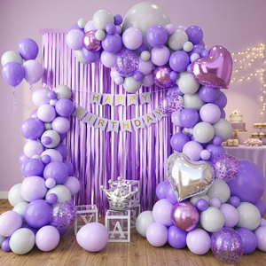DIY Latex <b>Balloon</b> Garland Arch Kit White Gray Rose Gold 90-141 Pcs Birthday Wedding <b>Decoration</b> Set - Product Image 2