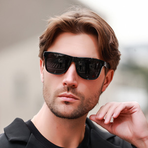 Gafas de sol polarizadas rectangulares para hombre UV400 con montura completa para conducir P1916 - Product Image 2