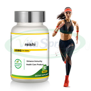 Complément alimentaire à base de plantes Ausreson, comprimés de champignon Reishi, extrait naturel de Ganoderma Lucidum, soutien immunitaire et cérébral, qualité alimentaire - Product Image 1