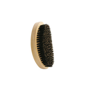 Vente en gros Blaireau <span class=keywords><strong>de</strong></span> rasage en bois naturel Marque privée Poils fermes en nylon <span class=keywords><strong>de</strong></span> <span class=keywords><strong>sanglier</strong></span> noir pour le soin <span class=keywords><strong>de</strong></span> la barbe - Product Image 5