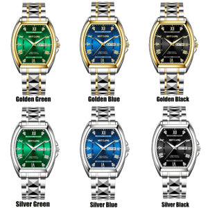 Reloj de Pulsera de Cuarzo para Hombre LP08, Nuevo Modelo de Lujo, Resistente al Agua, Luminoso, con Fecha, Caja de Aleación, Esfera Tonneau, MSTIANQ - Product Image 6