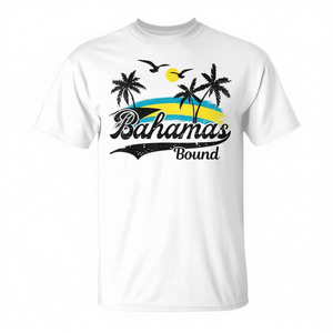 T-shirt vintage style voyage aux Bahamas pour les fêtes de réunion et les promotions de croisière - Product Image 3