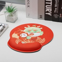 Tapis de souris de jeu Sanxing PC Gamer avec base en caoutchouc antidérapante, repose-poignet en mousse à mémoire de forme ergonomique 250x230mm, accessoires informatiques pour