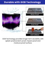 Écran LED GOB P1.86 P2.0 P2.5 pour stand DJ, comptoir de bar intérieur, mur vidéo LED flexible pour festivals de musique et événements festifs