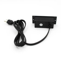 Multiprise encastrable pour meubles de cuisine avec ports USB, idéale pour canapé, armoire, bureau ou usage professionnel