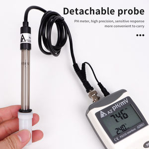 AZ8601 Meteran PH <span class=keywords><strong>Digital</strong></span> Lampu Latar Penguji Kualitas Air Industri Presisi Tinggi Probe Dapat Dilepas PH/ORP untuk Meteran 182x72x30mm - Product Image 5