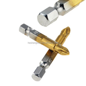 Jogo de chaves de fenda 5 peças/conjunto, 50mm s2 ph2 1/4 "hex shank magnético revestido phillips cabeça elétrica chave de fenda bits set - Product Image 4