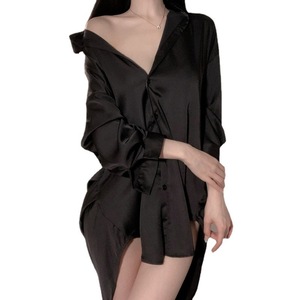 S7313F Sexy Primavera Verano Camisas Tamaño grande Pure Desire to Uniform, Tempting Passionate Pijamas Mujeres Ropa de dormir - Product Image 2