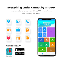 Montre connectée 4G pour enfants LT56 avec sangle détachable, appels, appels vidéo, SOS, positionnement GPS, jeux de puzzle, pour filles et garçons