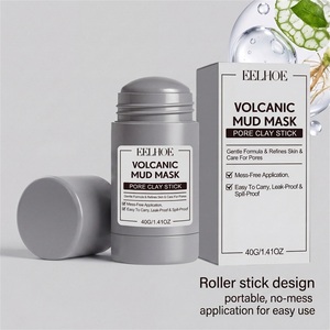 Mascarilla de Barro Volcánico en Barra 40g, Mascarilla de Arcilla Limpiadora Profunda para Puntos Negros y Piel Grasa, Purificante con Ácido Glicólico AHA, Portátil y sin Enredos - Product Image 5