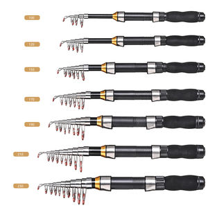 Tongkat pancing ikan, tongkat memancing laut teleskopik kaca Ultra ringan 1-2.3m - Product Image 2