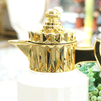 Termo de Plástico con Forma de Diamante y Revestimiento Interior de Vidrio Estilo Árabe, Ideal para Beber Café y Té en el Medio Oriente