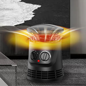 Stufa Elettrica Mini da Tavolo <span class=keywords><strong>ECO</strong></span> 1000w/1500w con Uscita Aria a 360 Gradi, Riscaldamento in Ceramica PTC per Camera da Letto e Scrivania - Product Image 3