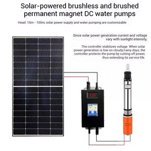 3000W 110V 2HP pompe à eau de surface solaire à haut débit DC Booster pour l'irrigation agricole - Product Image 3