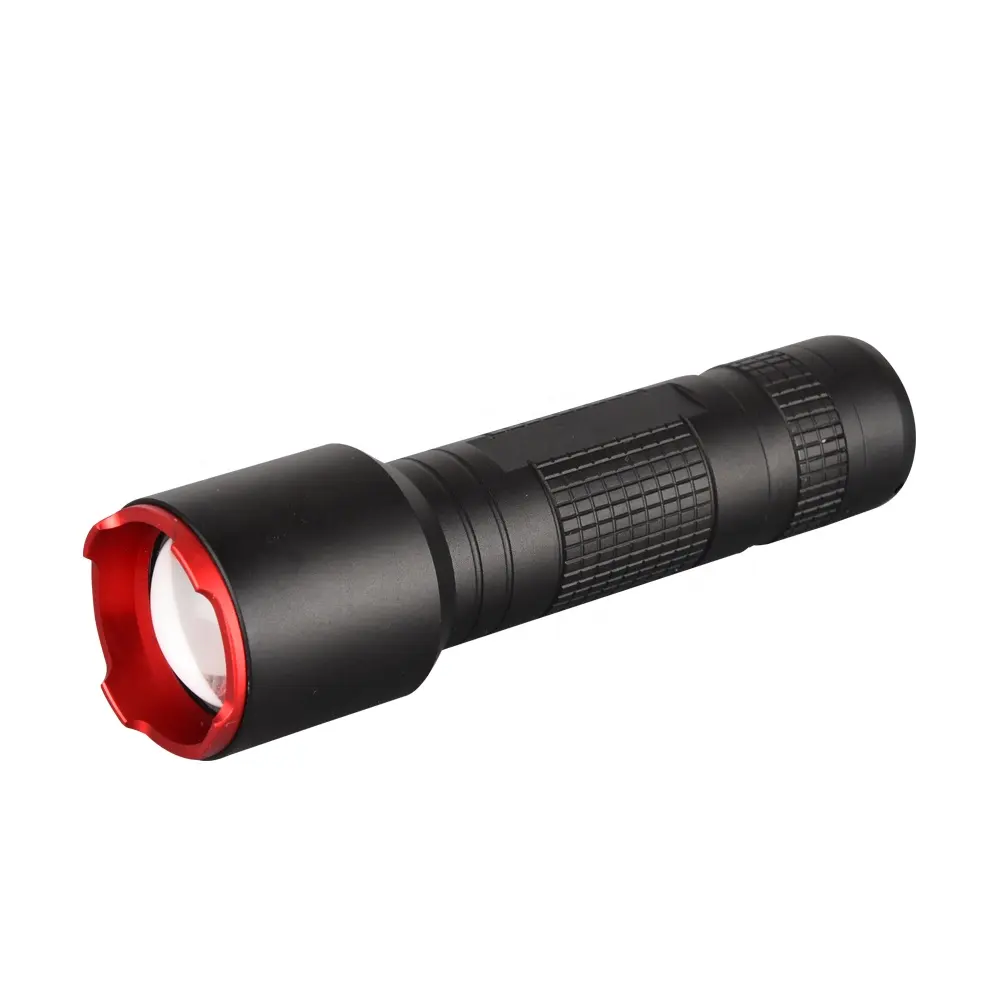 2021 Hot Sale Aluminum Rotary Zoom Flashlight Torch Light Best Rechargeable Flash Light for Outdoor