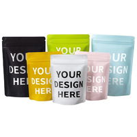 Sacs en Mylar Mat Imprimés sur Mesure, Faible MOQ 200 pièces, Impression Numérique Couleur, Sachets Doypack pour Emballage de Thé et Aliments
