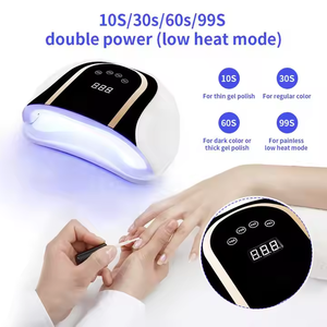 Lampe à ongles UV LED en gros, séchage rapide du vernis gel, machine à sécher les ongles, 160w, capteur automatique, double main, lampe UV LED, art des ongles - Product Image 4