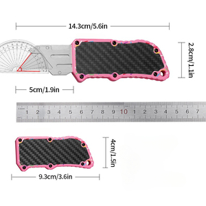 Abrecartas para el hogar, cuchillo de bolsillo con mango de aleación de aluminio aeronáutico (para manualidades/papel/regalos), cuchillo multiusos para exteriores e industrial - Product Image 6