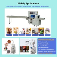 Film en rouleau laminé personnalisé en nylon PA/PE, résistant aux perforations, pour l'emballage automatique du pain de mie, des gâteaux et des pâtisseries