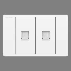 Enchufe de pared para teléfono y computadora, doble puerto RJ45, toma de red para computadora y teléfono, panel de toma de pared Ethernet universal - Product Image 6