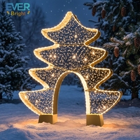 Lampes LED en forme d'arche pour décoration extérieure, paysage, Halloween, Noël, Nouvel An, mariages, fêtes - Matériel PVC, étanche IP65