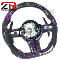 Volant en fibre de carbone forgé LED PRM pour BMW F10 F30 F90 F01 F02 F12 F13 F20 F21 F40 E87 E81 E82 E88 E90 E91 E92 E93