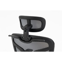 Chaise de bureau ergonomique en maille avec logo personnalisé, accoudoirs réglables, support lombaire, verrouillage d'inclinaison, pivotante, pour tâches de bureau
