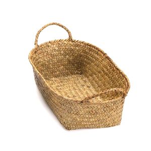 Bộ 3 hình bầu dục cổ điển phong cách 100% tự nhiên dệt tay cỏ biển giỏ Stackable với xử lý - Product Image 2