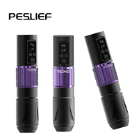 Machine à tatouer Peslief New Ninja Professional électrique rechargeable sans fil avec moteur sans noyau 10000 tr/min, connexion RCA/batterie