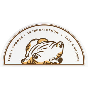 Tapis de bain antidérapant en diatomite à motif marbré, tapis absorbant l'eau avec logo personnalisé - Product Image 4