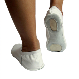 Chaussures d'entraînement de danse de gymnastique professionnelle pour garçons filles confortable Jazz Satin daim en cuir véritable semelle antidérapante coton - Product Image 1