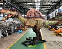 Modèle de dinosaure Spinosaurus animatronique réaliste pour une utilisation en extérieur et en intérieur dans les centres commerciaux et les parcs d'aventure